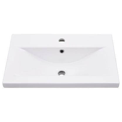 Telaio per Lavabo da Bagno con Lavabo Integrato Bianco in Ferro | homemem39