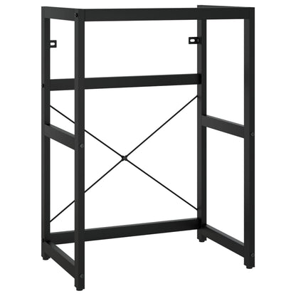 Telaio per Lavabo da Bagno con Lavabo Integrato Nero in Ferro | homemem39
