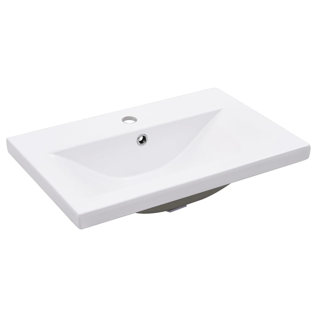 Telaio per Lavabo da Bagno con Lavabo Integrato Nero in Ferro | homemem39