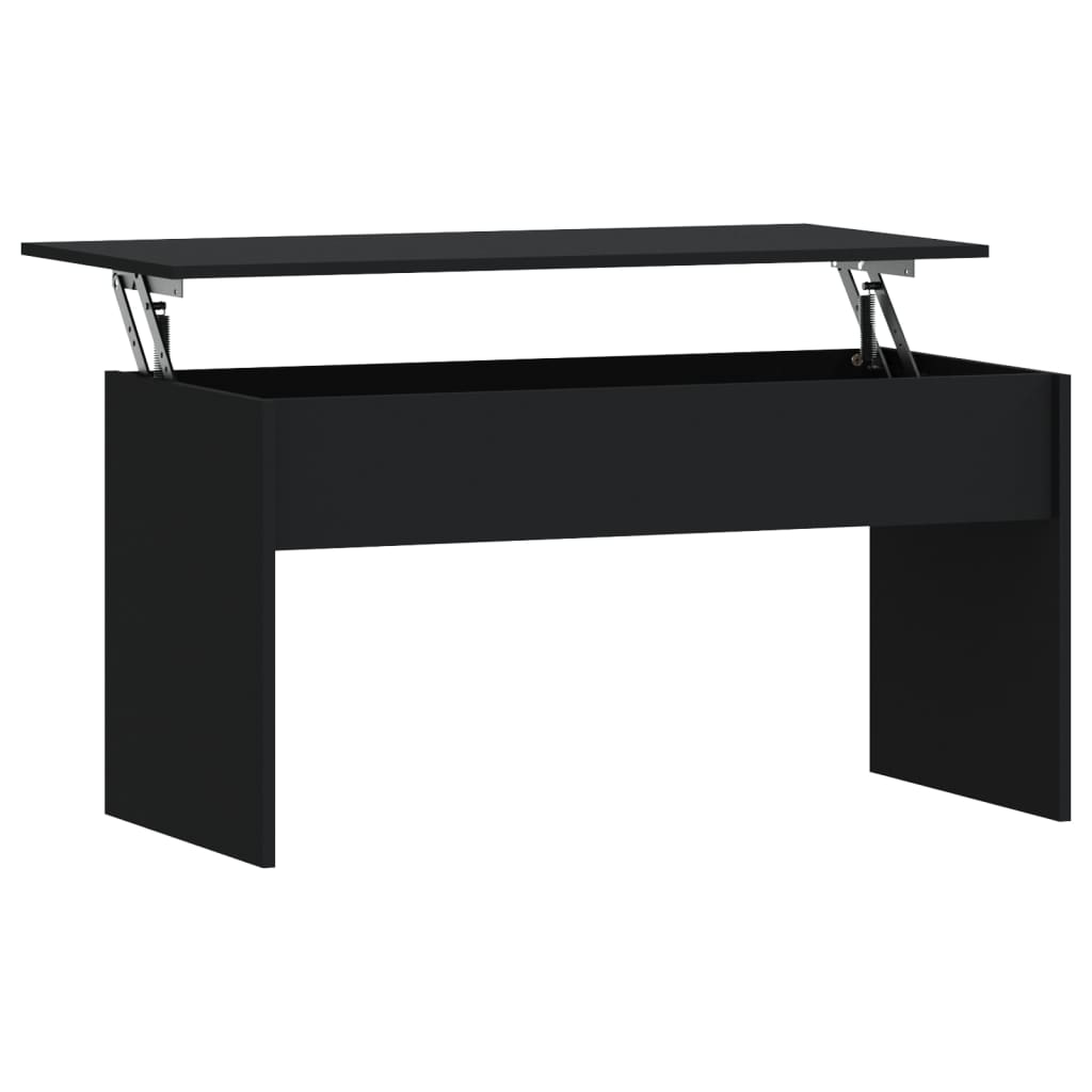 Tavolino da Salotto Nero 102x50,5x52,5 cm in Legno Multistrato | homemem39