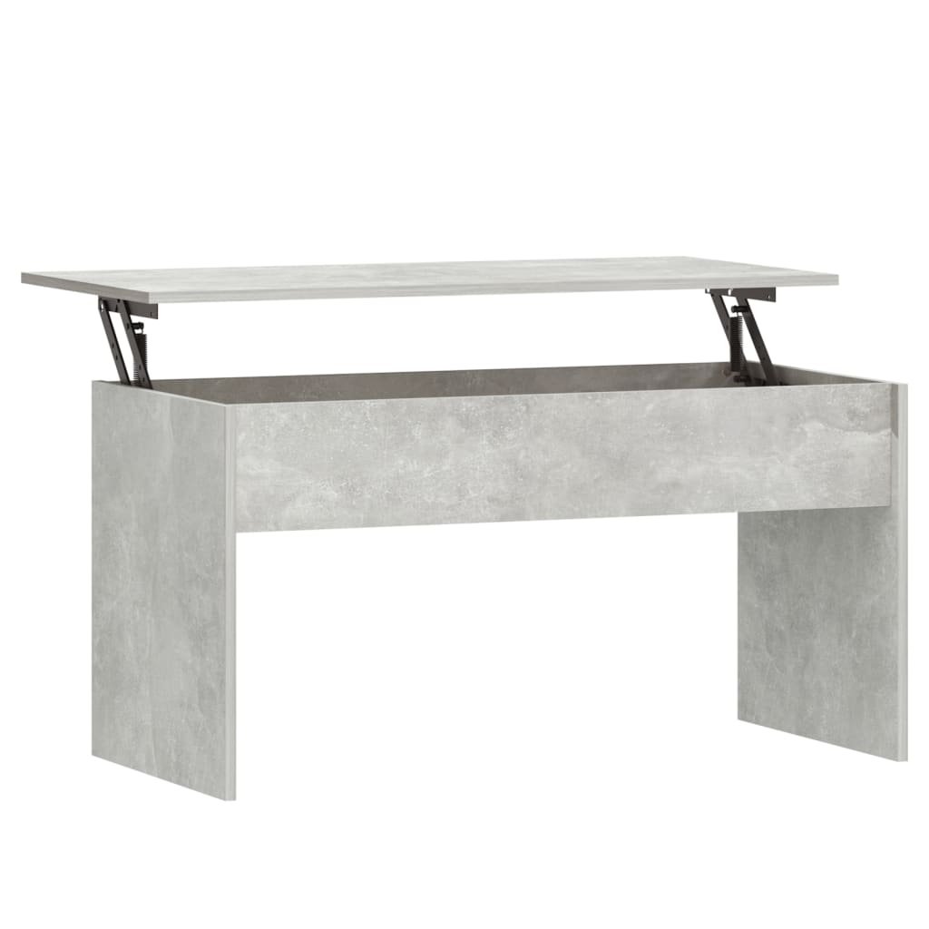 Tavolino Grigio Cemento 102x50,5x52,5 cm in Legno Multistrato | homemem39