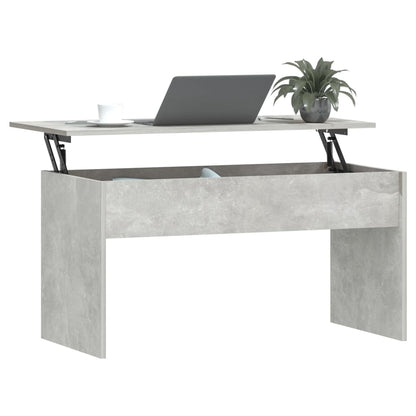 Tavolino Grigio Cemento 102x50,5x52,5 cm in Legno Multistrato | homemem39