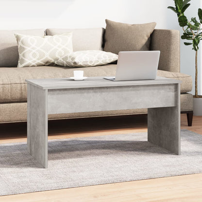 Tavolino Grigio Cemento 102x50,5x52,5 cm in Legno Multistrato | homemem39