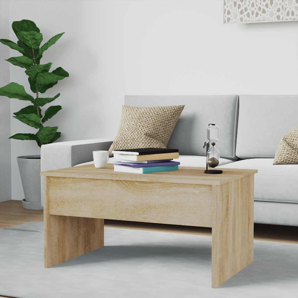 Tavolino Salotto Rovere Sonoma 80x50,5x41,5cm Legno Multistrato | homemem39