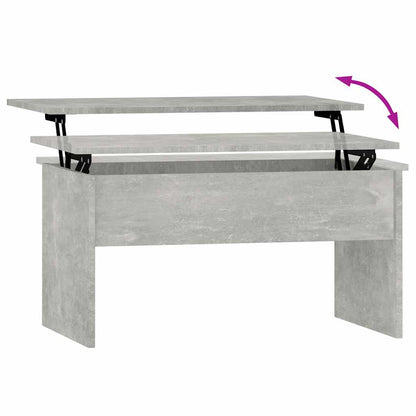 Tavolino Grigio Cemento 80x50,5x41,5 cm in Legno Multistrato | homemem39