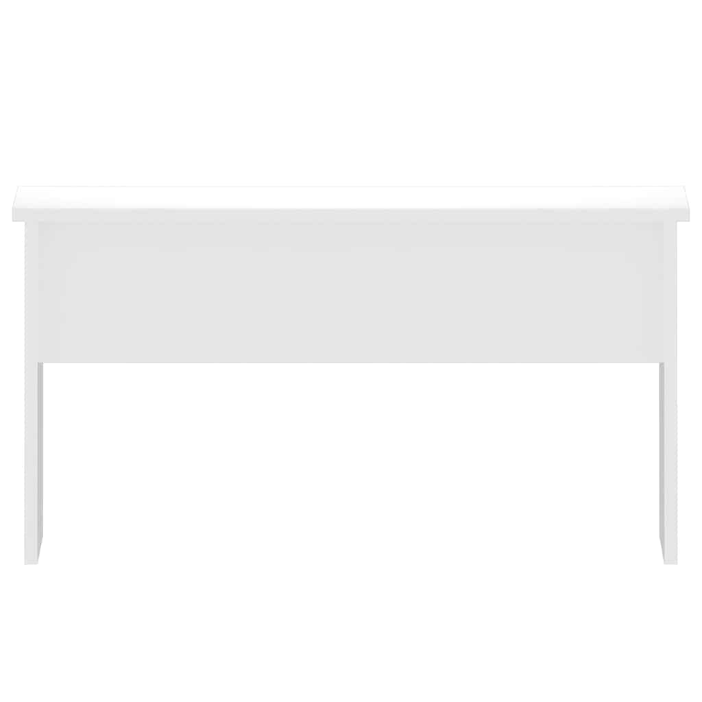 Tavolino Salotto Bianco Lucido 80x50,5x41,5cm Legno Multistrato