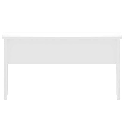 Tavolino Salotto Bianco Lucido 80x50,5x41,5cm Legno Multistrato
