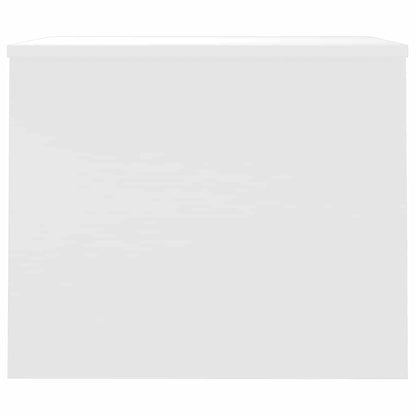 Tavolino Salotto Bianco Lucido 80x50,5x41,5cm Legno Multistrato | homemem39