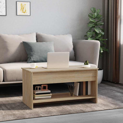 Tavolino Salotto Rovere Sonoma 102x50x52,5 cm Legno Multistrato | homemem39