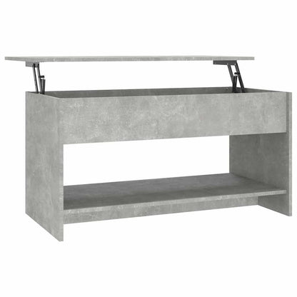 Tavolino Salotto Grigio Cemento 102x50x52,5cm Legno Multistrato | homemem39