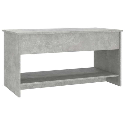 Tavolino Salotto Grigio Cemento 102x50x52,5cm Legno Multistrato | homemem39