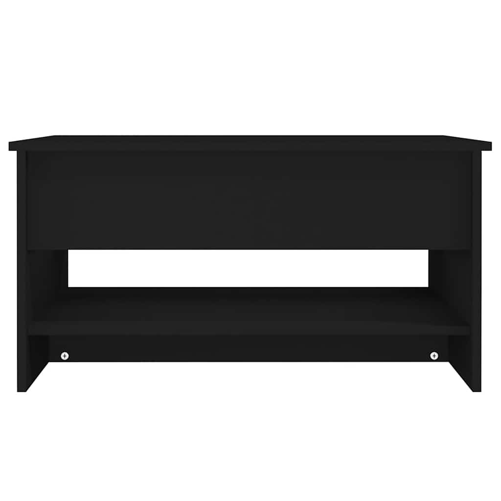 Tavolino da Salotto Nero 80x50x40 cm in Legno Multistrato | homemem39