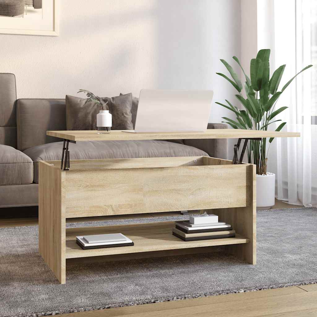 Tavolino da Salotto Rovere Sonoma 80x50x40 cm Legno Multistrato | homemem39