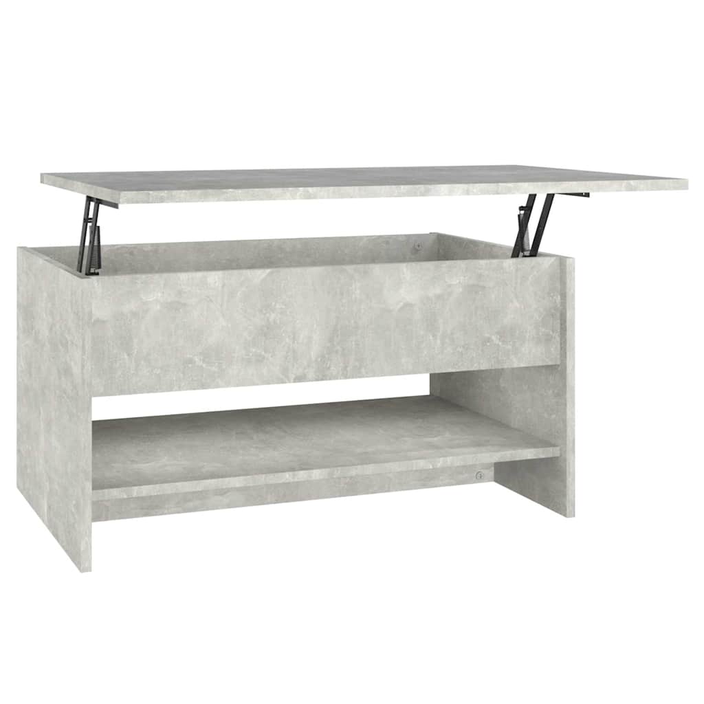 Tavolino da Salotto Grigio Cemento 80x50x40cm Legno Multistrato | homemem39