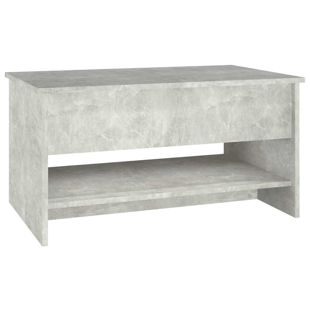 Tavolino da Salotto Grigio Cemento 80x50x40cm Legno Multistrato | homemem39