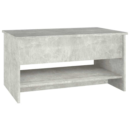 Tavolino da Salotto Grigio Cemento 80x50x40cm Legno Multistrato | homemem39