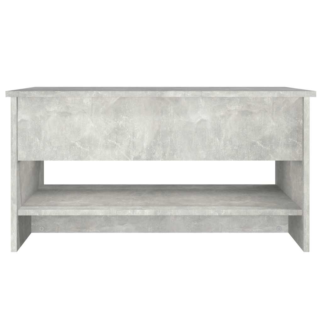 Tavolino da Salotto Grigio Cemento 80x50x40cm Legno Multistrato | homemem39