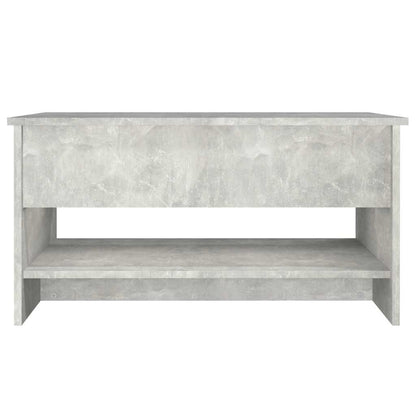 Tavolino da Salotto Grigio Cemento 80x50x40cm Legno Multistrato | homemem39