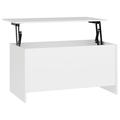 Tavolino da Salotto Bianco 102x55,5x52,5 cm Legno Multistrato | homemem39