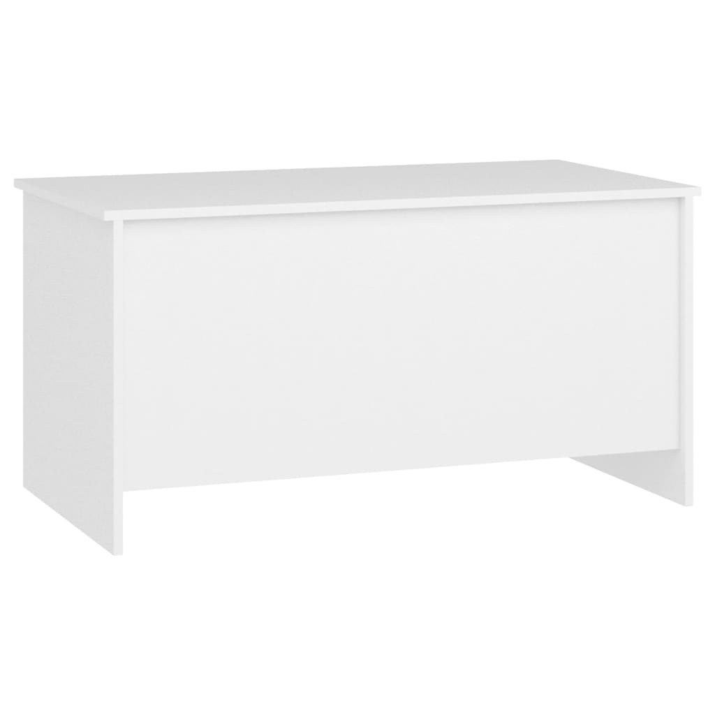 Tavolino da Salotto Bianco 102x55,5x52,5 cm Legno Multistrato | homemem39