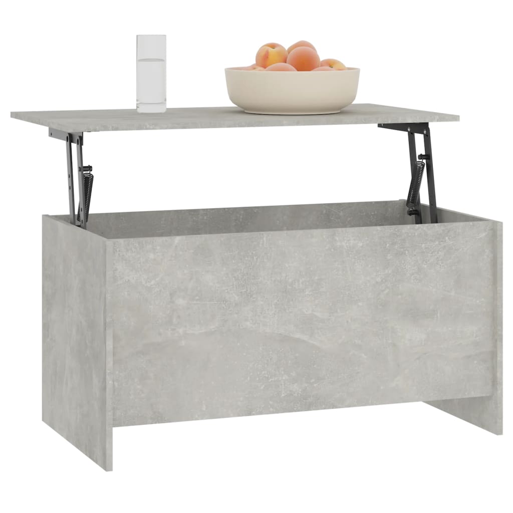 Tavolino Grigio Cemento 102x55,5x52,5 cm in Legno Multistrato | homemem39