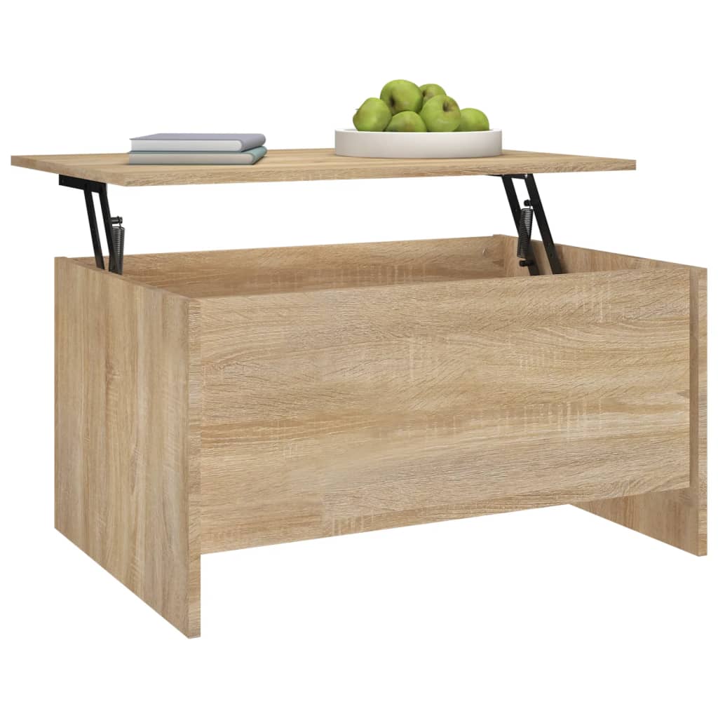 Tavolino Salotto Rovere Sonoma 80x55,5x41,5cm Legno Multistrato | homemem39