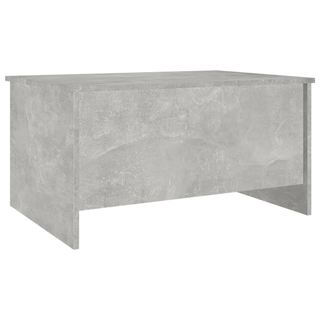Tavolino Grigio Cemento 80x55,5x41,5 cm in Legno Multistrato | homemem39