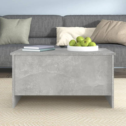 Tavolino Grigio Cemento 80x55,5x41,5 cm in Legno Multistrato | homemem39