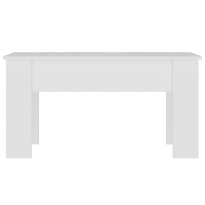 Tavolino da Salotto Bianco 101x49x52 cm in Legno Multistrato | homemem39
