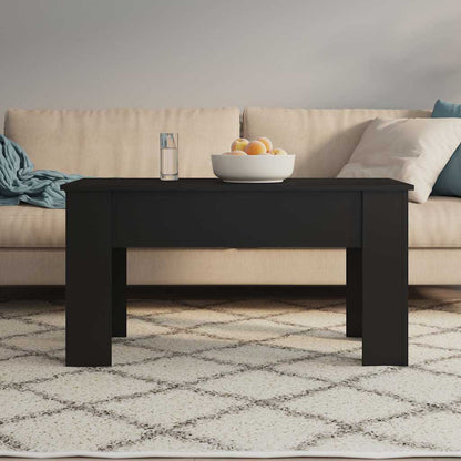 Tavolino da Salotto Nero 101x49x52 cm in Legno Multistrato