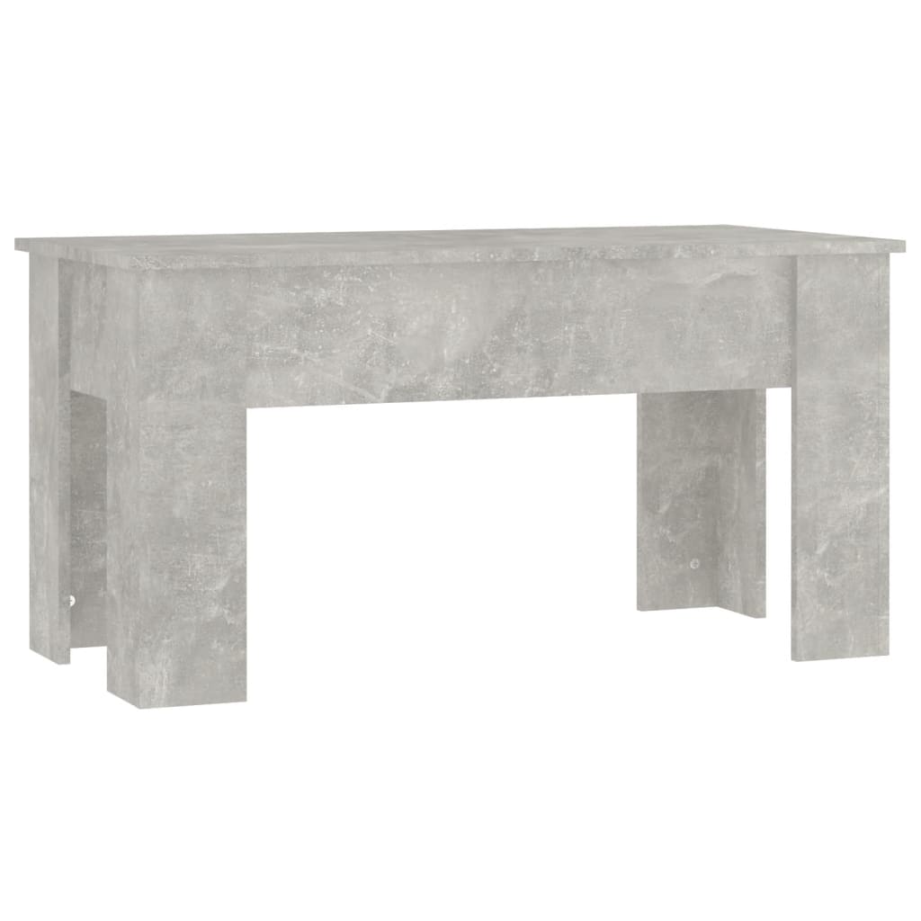Tavolino Salotto Grigio Cemento 101x49x52 cm Legno Multistrato | homemem39