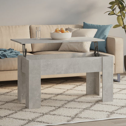 Tavolino Salotto Grigio Cemento 101x49x52 cm Legno Multistrato | homemem39