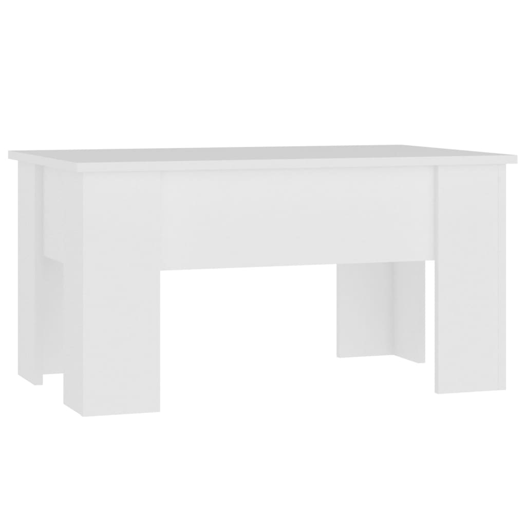 Tavolino da Salotto Bianco 79x49x41 cm in Legno Multistrato | homemem39