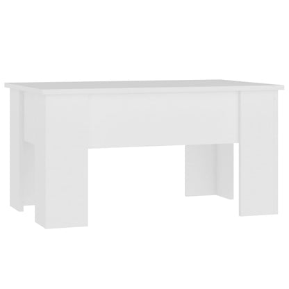 Tavolino da Salotto Bianco 79x49x41 cm in Legno Multistrato | homemem39