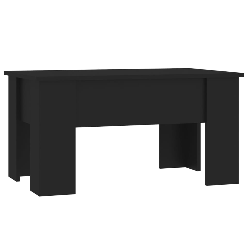 Tavolino da Salotto Nero 79x49x41 cm in Legno Multistrato | homemem39