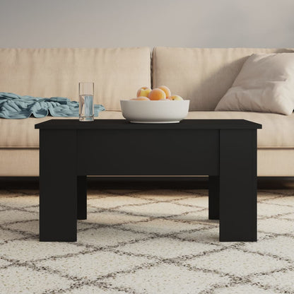 Tavolino da Salotto Nero 79x49x41 cm in Legno Multistrato | homemem39