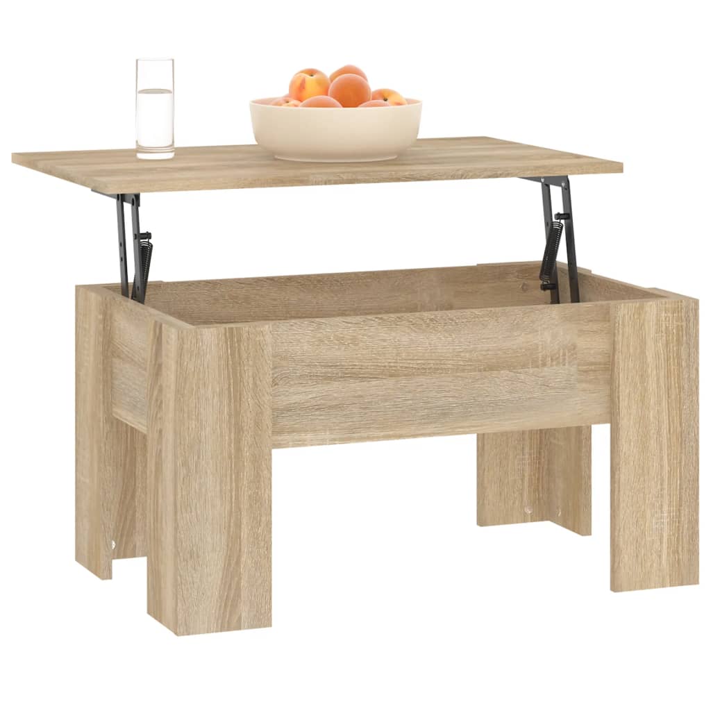 Tavolino da Salotto Rovere Sonoma 79x49x41 cm Legno Multistrato | homemem39