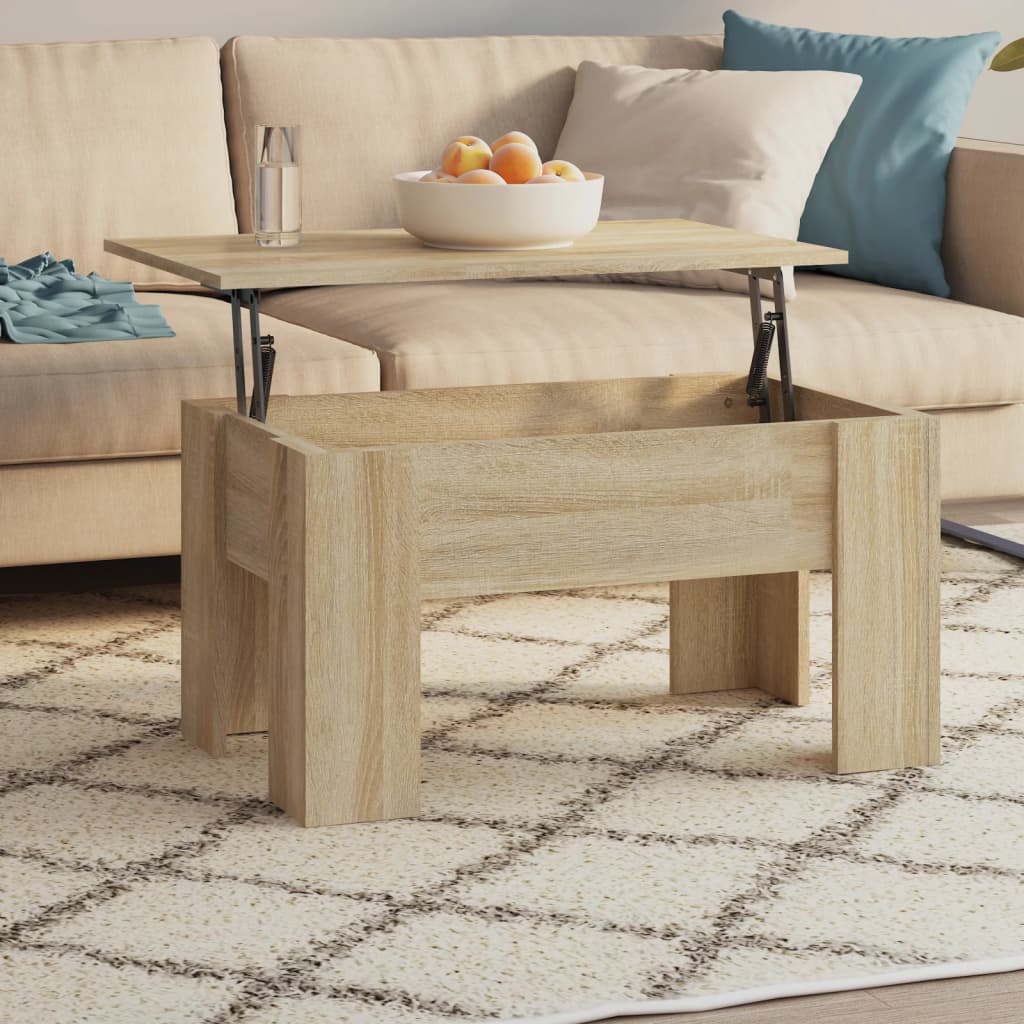 Tavolino da Salotto Rovere Sonoma 79x49x41 cm Legno Multistrato | homemem39