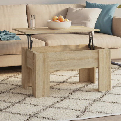 Tavolino da Salotto Rovere Sonoma 79x49x41 cm Legno Multistrato | homemem39