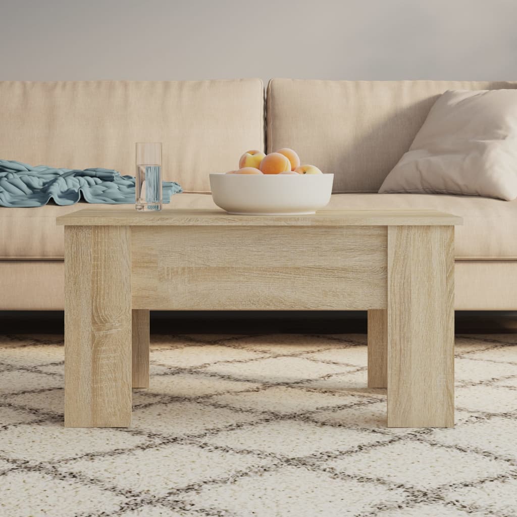 Tavolino da Salotto Rovere Sonoma 79x49x41 cm Legno Multistrato | homemem39