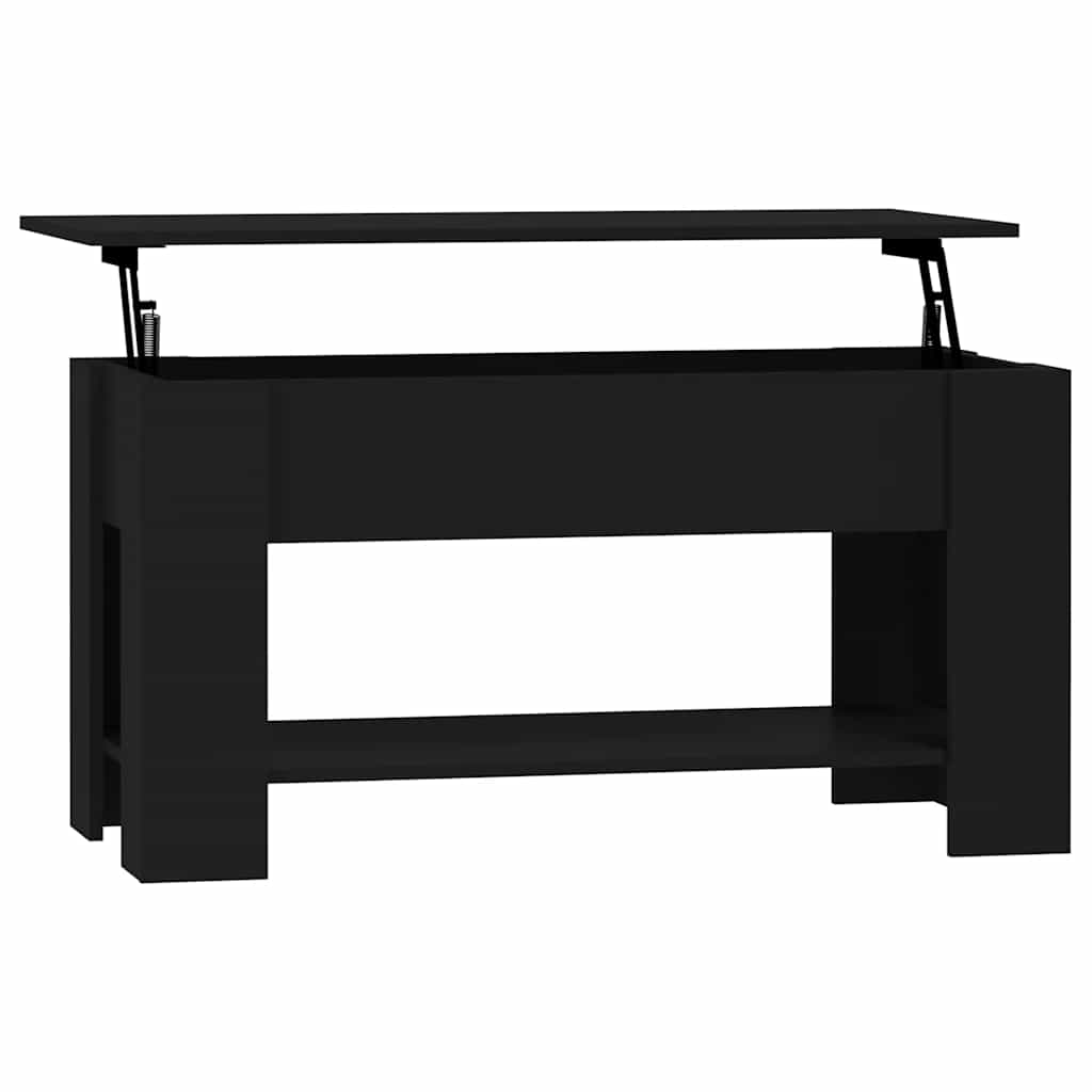 Tavolino da Salotto Nero 101x49x52 cm in Legno Multistrato | homemem39