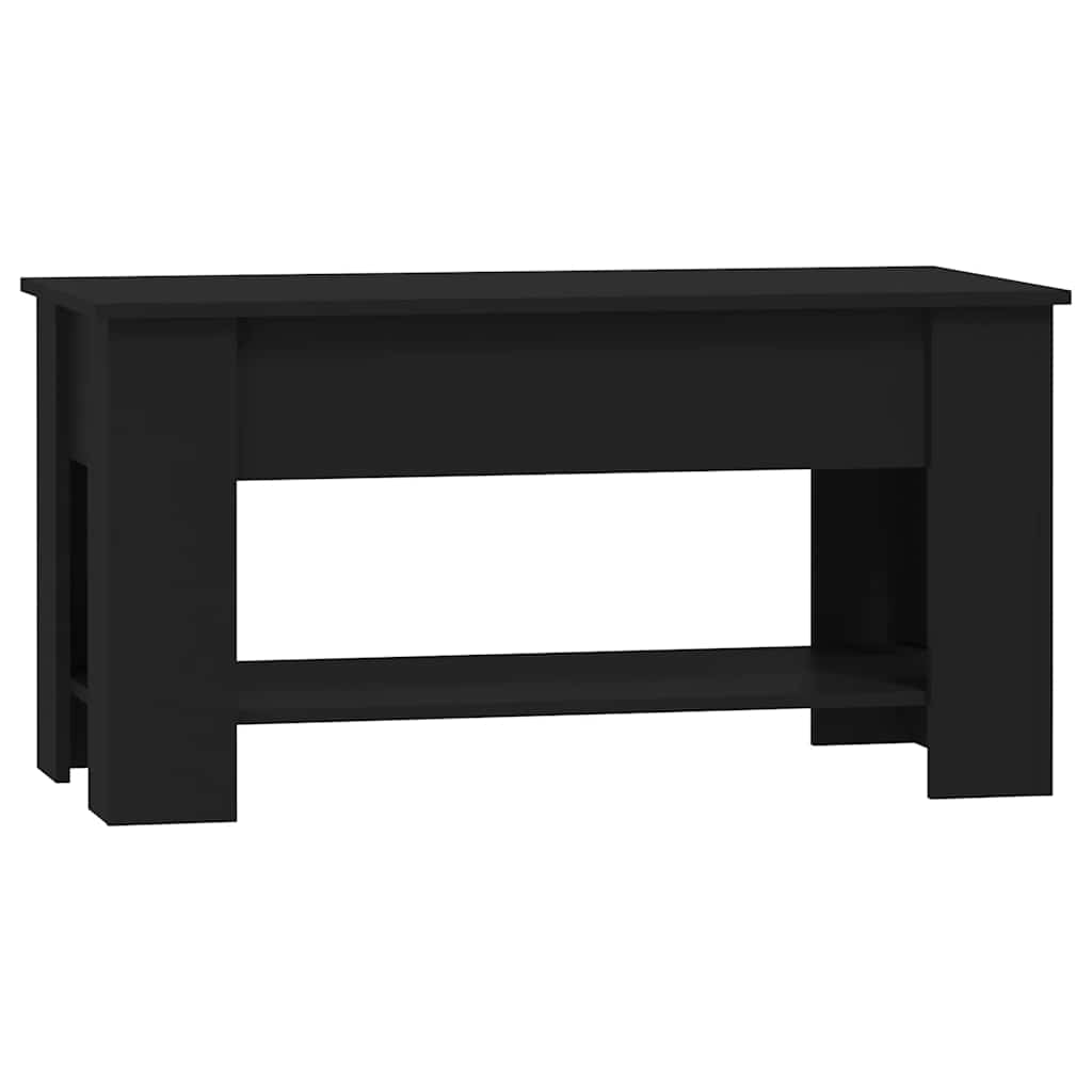 Tavolino da Salotto Nero 101x49x52 cm in Legno Multistrato | homemem39