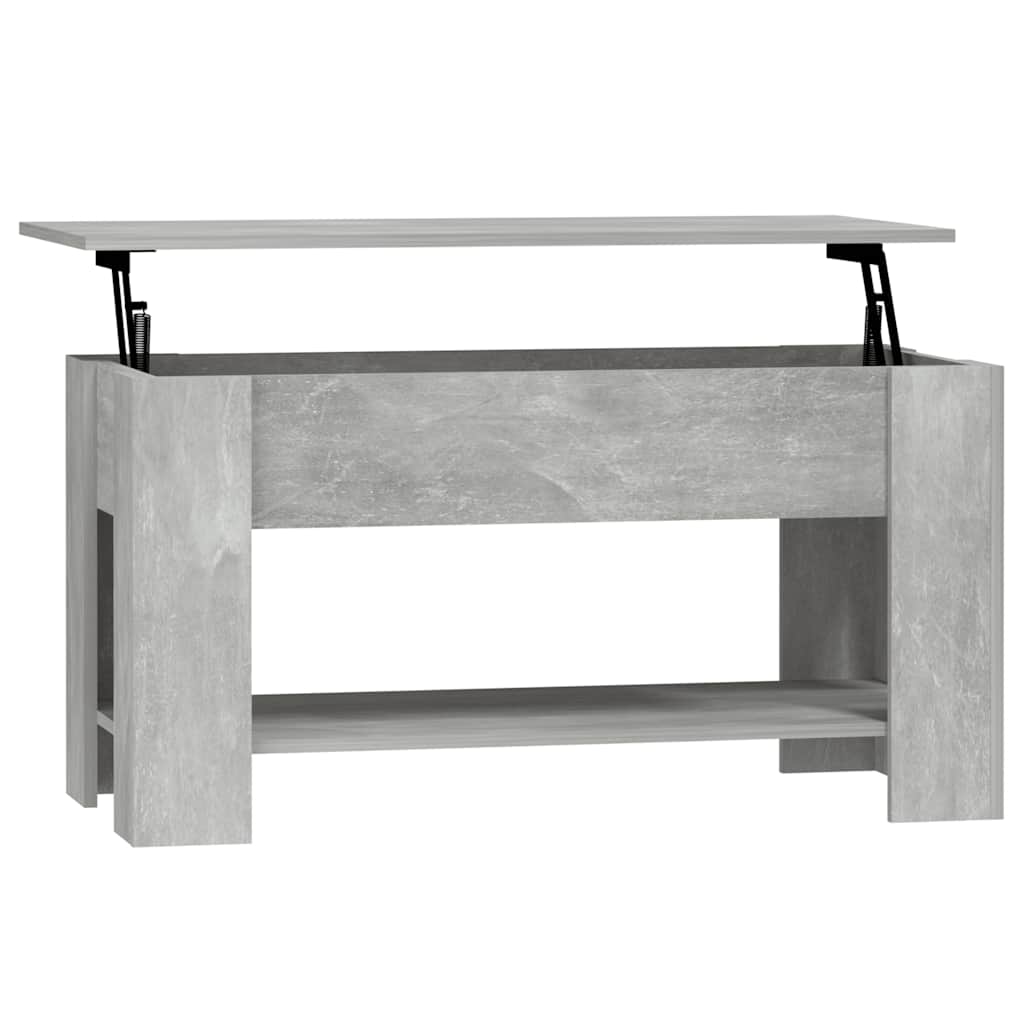 Tavolino Salotto Grigio Cemento 101x49x52 cm Legno Multistrato | homemem39