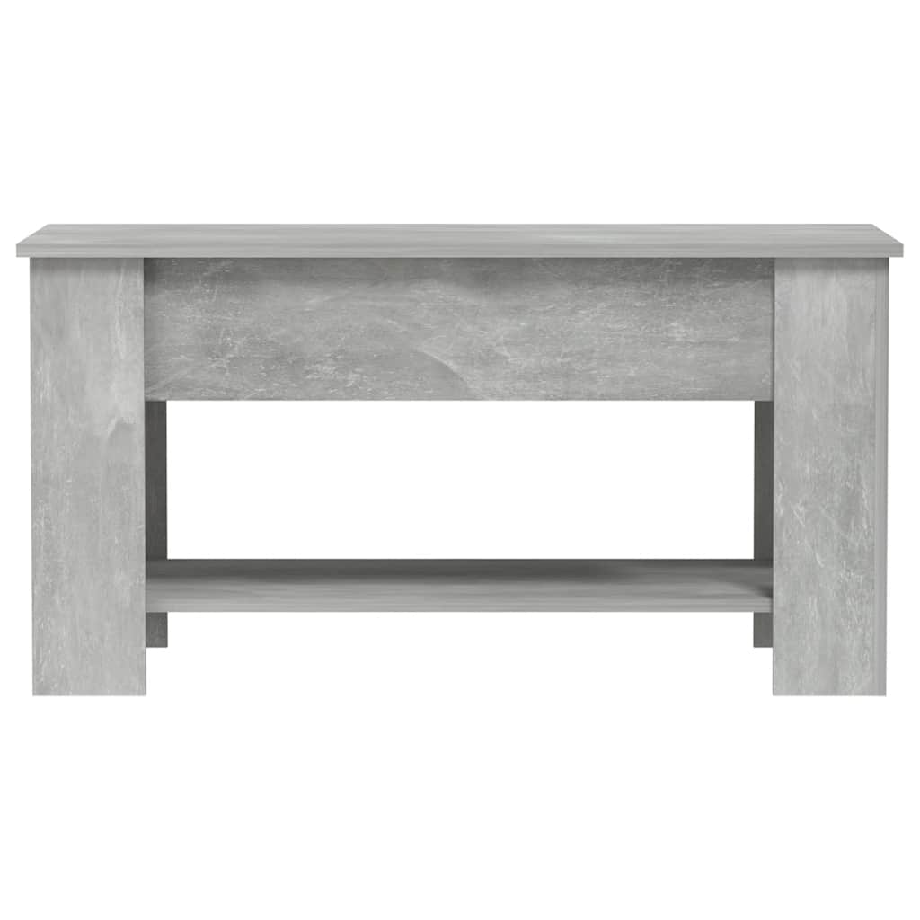 Tavolino Salotto Grigio Cemento 101x49x52 cm Legno Multistrato | homemem39