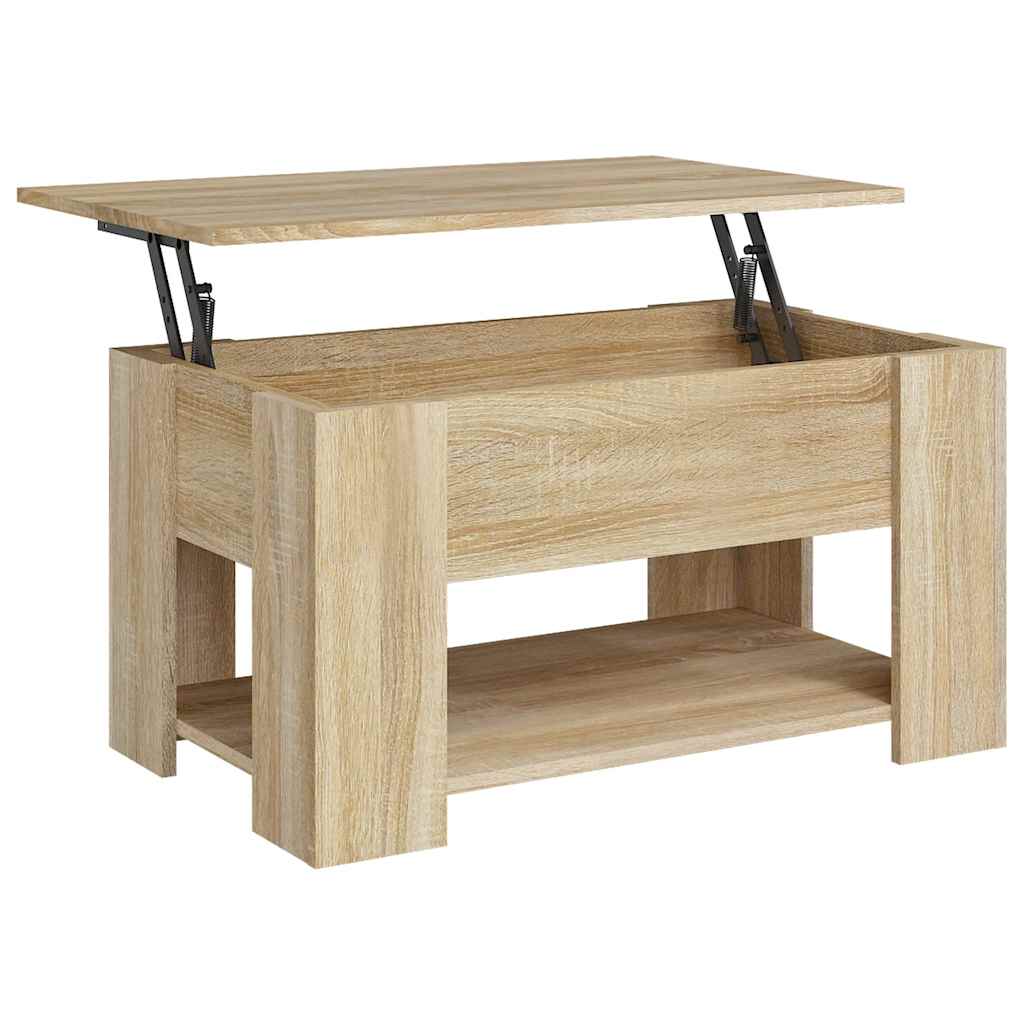Tavolino da Salotto Rovere Sonoma 79x49x41 cm Legno Multistrato | homemem39