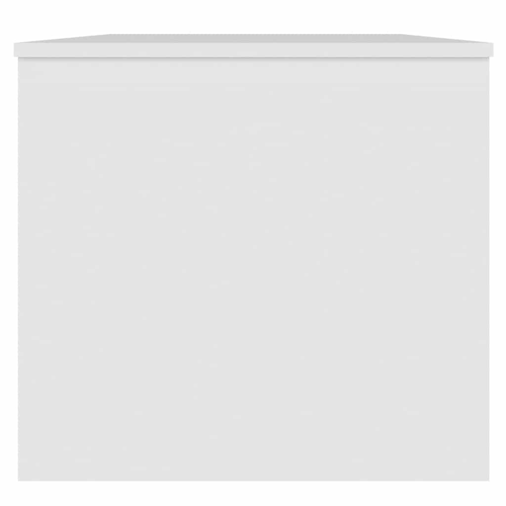 Tavolino da Salotto Bianco 102x50,5x46,5cm in Legno Multistrato | homemem39
