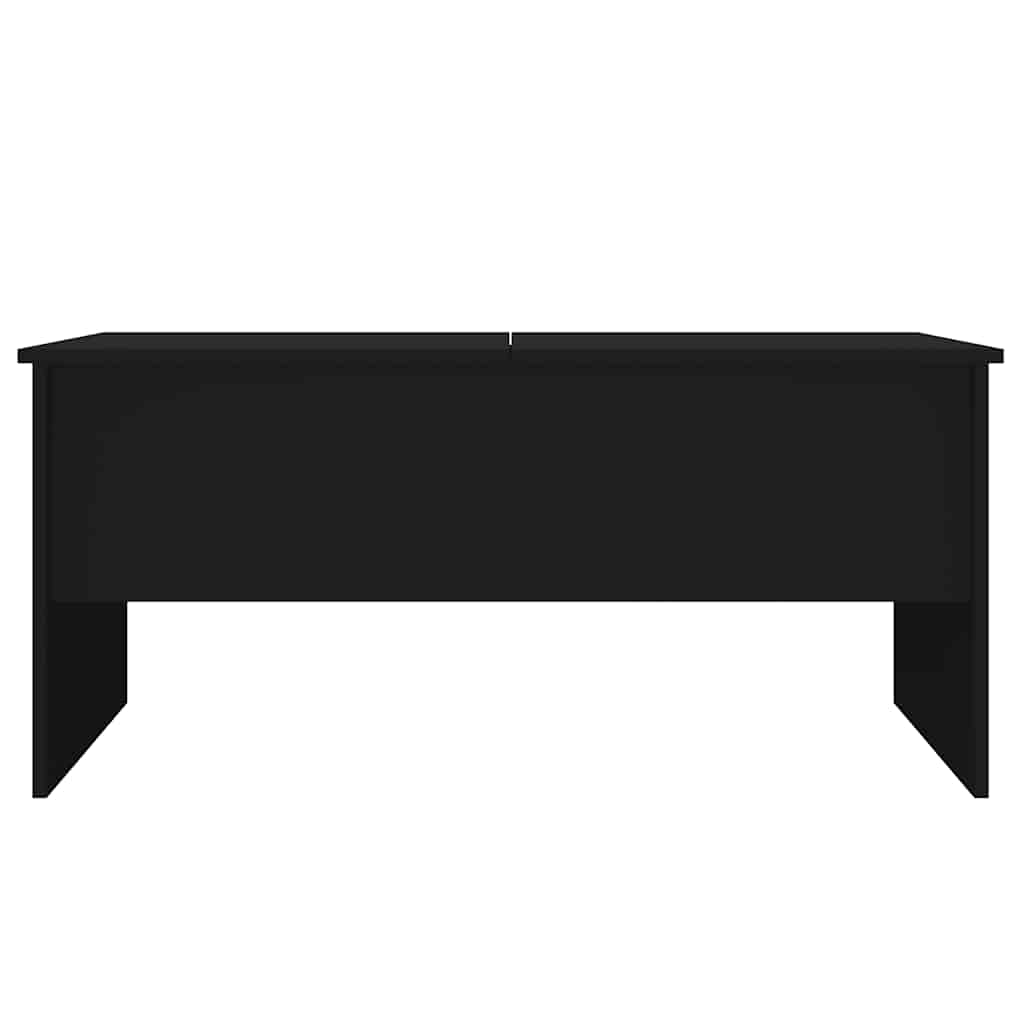 Tavolino da Salotto Nero 102x50,5x46,5 cm in Legno Multistrato | homemem39