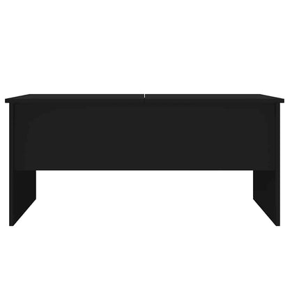 Tavolino da Salotto Nero 102x50,5x46,5 cm in Legno Multistrato | homemem39