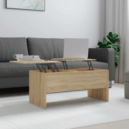 Tavolino Rovere Sonoma 102x50,5x46,5 cm in Legno Multistrato | homemem39