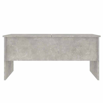 Tavolino Grigio Cemento 102x50,5x46,5 cm in Legno Multistrato